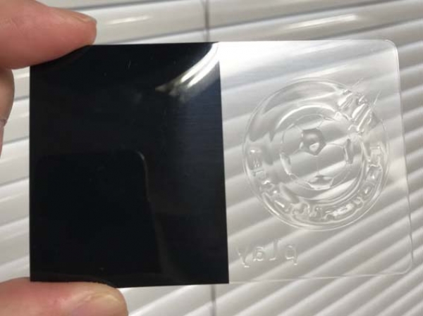 透明カード 0.80mm  厚盛（クリア）